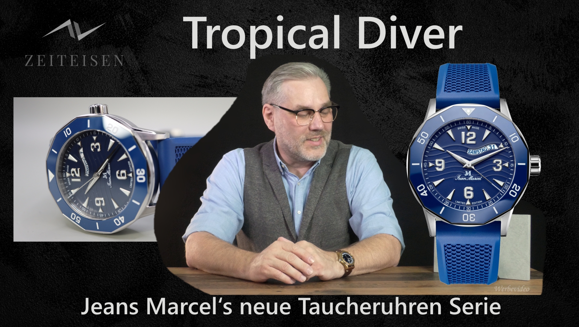Video Review zur Jean Marcel Tropical Diver in blau
